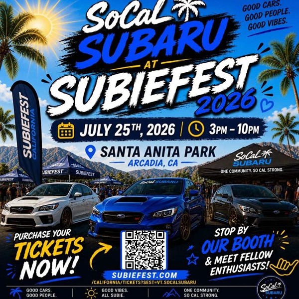 Subiefest Enthusiast Festival flyer July 2026